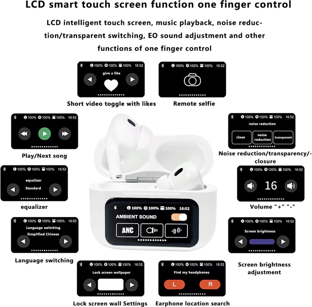 سماعات AirPods Pro 2 بشاشة لمس