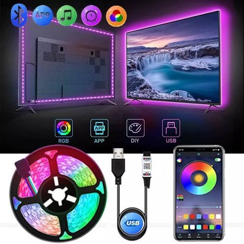 Ruban LED RGB 10M – Bluetooth & Contrôle par App
