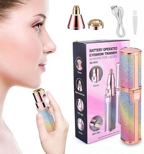 Épilateur de Précision 2-en-1 – Rechargeable & Sans Douleur