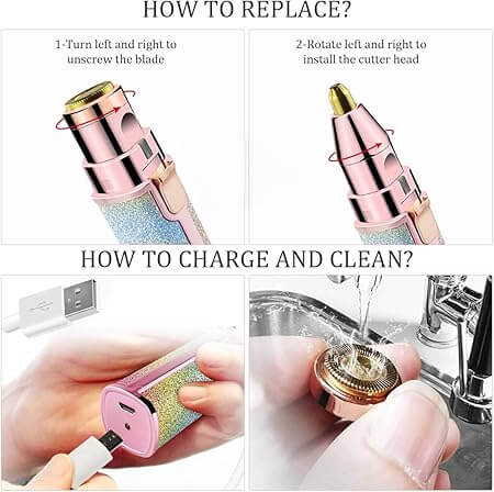 Épilateur de Précision 2-en-1 – Rechargeable & Sans Douleur