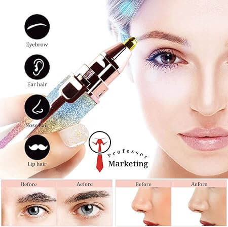 Épilateur de Précision 2-en-1 – Rechargeable & Sans Douleur