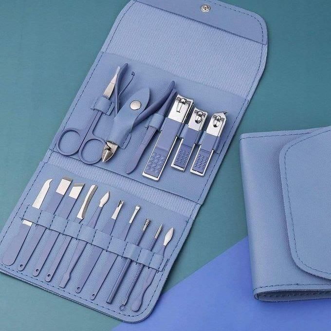 Kit de Manucure et Pédicure Professionnel 16 Pièces