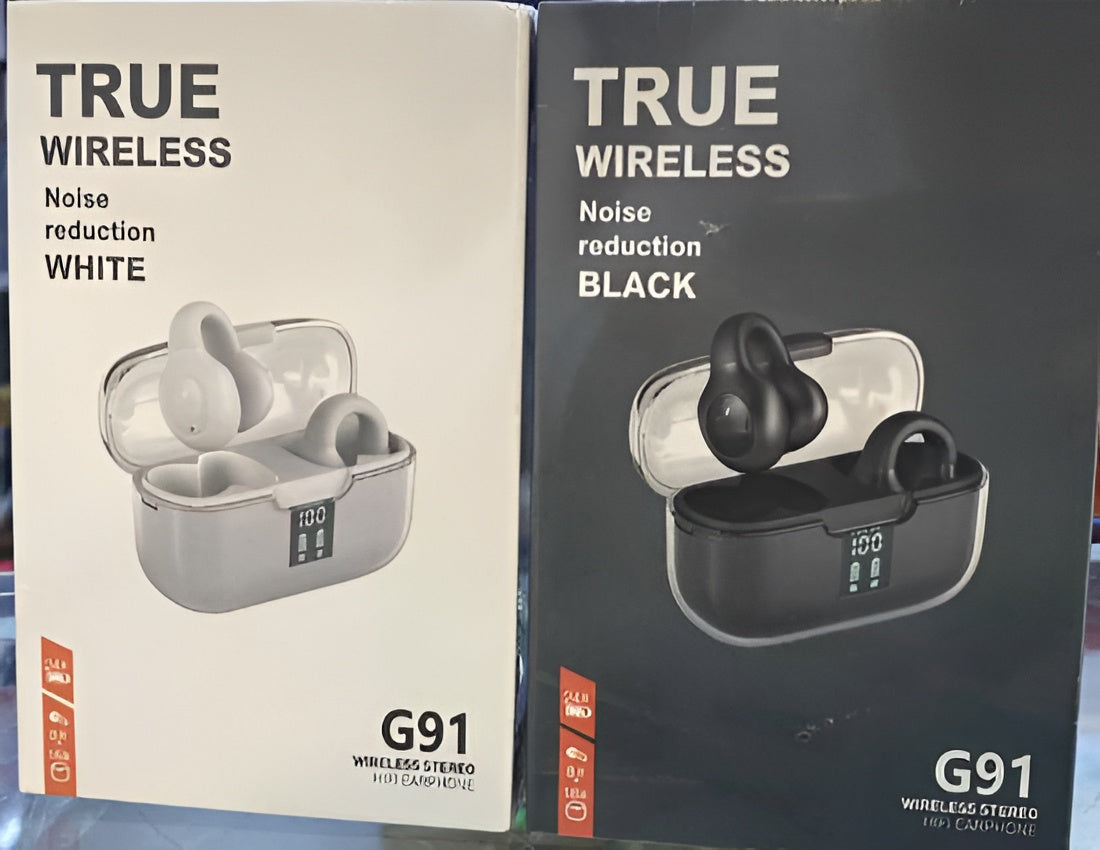 G91 Pro Clip-Ear | Écouteurs à Conduction Osseuse Design Open-Ear